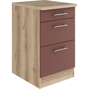 OPTIFIT Unterschrank Bella Breite 50 cm, 2 Auszüge, 1 Schubkasten