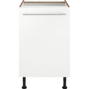 OPTIFIT Unterschrank Bern 50 cm breit, mit 1 Tür mit höhenverstellbaren Füßen, mit Metallgriff