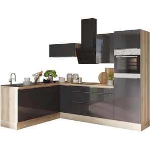 OPTIFIT Winkelküche Aken Stellbreite 270x200 cm, wahlweise mit E-Geräten und Stellvariante Spüle links oder rechts