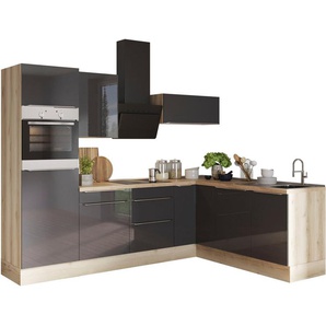 OPTIFIT Winkelküche Aken Stellbreite 270x200 cm, wahlweise mit E-Geräten und Stellvariante Spüle links oder rechts