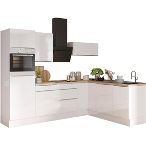 OPTIFIT Winkelküche Aken Stellbreite 270x200 cm, wahlweise mit E-Geräten und Stellvariante Spüle links oder rechts