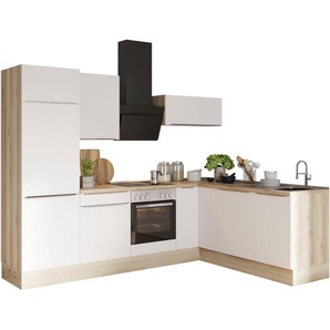 OPTIFIT Winkelküche Aken Stellbreite 270x200 cm, wahlweise mit E-Geräten und Stellvariante Spüle links oder rechts