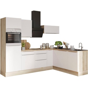 OPTIFIT Winkelküche Aken Stellbreite 270x200 cm, wahlweise mit E-Geräten und Stellvariante Spüle links oder rechts
