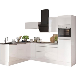 OPTIFIT Winkelküche Aken Stellbreite 270x200 cm, wahlweise mit E-Geräten und Stellvariante Spüle links oder rechts