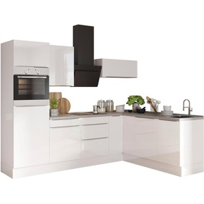 OPTIFIT Winkelküche Aken Stellbreite 270x200 cm, wahlweise mit E-Geräten und Stellvariante Spüle links oder rechts