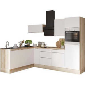 OPTIFIT Winkelküche Aken Stellbreite 270x200 cm, wahlweise mit E-Geräten und Stellvariante Spüle links oder rechts