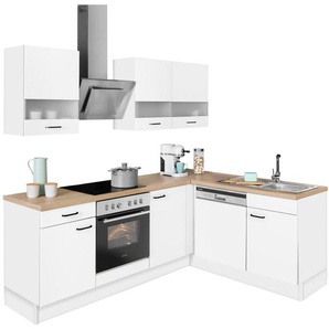 OPTIFIT Winkelküche Elga, Premium-Küche, Soft-Close-Funktion, Vollauszug, Stellbreite 225x175cm