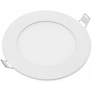 OPTONICA LED-Einbauleuchte 2601, 6 W, 440 lm, 6000K,rund, 95 RA, weiß