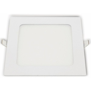 OPTONICA LED-Einbauleuchte 2630, 18 W, 1500 lm, 6000K, eckig, 95 RA, weiß