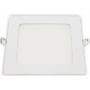 OPTONICA LED-Einbauleuchte 2632, 18 W, 1500 lm, 2700K, eckig, 95 RA, weiß