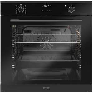 Oranier Einbaubackofen , Schwarz , Metall, Glas , A,A , 59.5x59.5x57.5 cm , Digitaldisplay, Tür mit Soft-Close, Versenkknebel, Backofenbeleuchtung, Pyrolyse-Selbstreinigung, Timerfunktion , Küchen, Küchenelektrogeräte, Backöfen, Einbaubacköfen