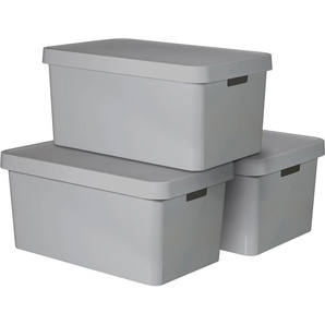 Organizer CURVER INFINITY Aufbewahrungsboxen Gr. B/H/T: 57 cm x 27 cm x 39 cm, grau Ordnungsboxen Aufbewahrungsboxen Aufbewahrungsbox, stapelbar, je 45 Liter