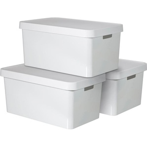 Organizer CURVER INFINITY Aufbewahrungsboxen Gr. B/H/T: 57 cm x 27 cm x 39 cm, weiß Ordnungsboxen Aufbewahrungsboxen Aufbewahrungsbox, stapelbar, 45 Liter,