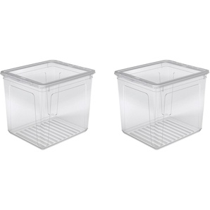 Organizer KEEEPER bea Aufbewahrungsboxen Gr. B/H: 33,5 cm x 35 cm, farblos (transparent) Aufbewahrungsbox Stapelbox Stapelboxen Aufbewahrungsboxen Aufbewahrungsbox, mit Air Control System