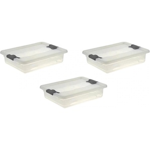 Organizer KEEEPER cornelia Aufbewahrungsboxen Gr. B/H/T: 29,5 cm x 9,5 cm x 39,5 cm, farblos (transparent) Aufbewahrungsbox Stapelbox Stapelboxen Aufbewahrungsboxen Aufbewahrungsbox, mit Deckel, Schiebeverschluss, 7 L