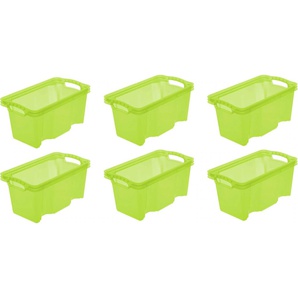 Organizer KEEEPER franz Aufbewahrungsboxen Gr. B/H/T: 21 cm x 15 cm x 35 cm, grün Aufbewahrungsbox Stapelbox Stapelboxen Aufbewahrungsboxen Aufbewahrungsbox, 6,5 Liter, hochwertiger Kunststoff