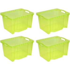 Organizer KEEEPER franz Aufbewahrungsboxen Gr. B/H/T: 27 cm x 21 cm x 35 cm, grün Aufbewahrungsbox Stapelbox Stapelboxen Aufbewahrungsboxen Aufbewahrungsbox, 13,5 L, hochwertiger Kunststoff