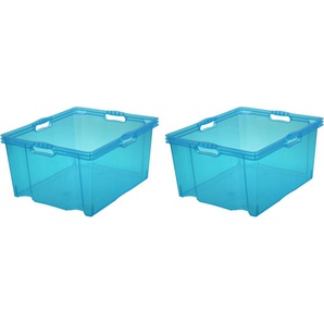 Organizer KEEEPER franz Aufbewahrungsboxen Gr. B/H/T: 43 cm x 26 cm x 52 cm, blau Aufbewahrungsbox Stapelbox Stapelboxen Aufbewahrungsboxen xxl, hochwertiger Kunststoff, 44 L