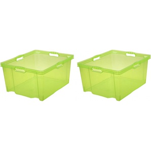 Organizer KEEEPER franz Aufbewahrungsboxen Gr. B/H/T: 43 cm x 26 cm x 52 cm, grün Aufbewahrungsbox Stapelbox Stapelboxen Aufbewahrungsboxen xxl, hochwertiger Kunststoff, 44 L