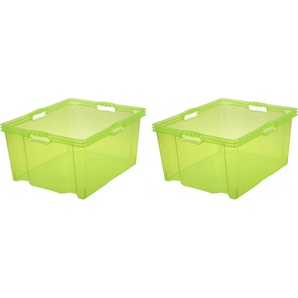 Organizer KEEEPER franz Aufbewahrungsboxen Gr. B/H/T: 43 cm x 26 cm x 52 cm, grün Aufbewahrungsbox Stapelbox Stapelboxen Aufbewahrungsboxen xxl, hochwertiger Kunststoff, 44 L