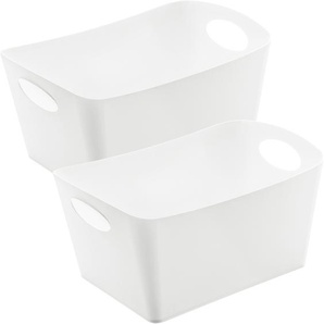 Organizer KOZIOL BOXXX M Aufbewahrungsboxen Gr. B/H/T: 20,3 cm x 29,7 cm x 15 cm, weiß (recycled white) Ordnungsboxen Aufbewahrungsbox, Made in Germany, 100% recyceltes Material, 3,5 Liter
