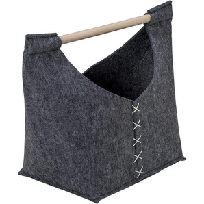 Organizer PIEPERCONCEPT Greb Aufbewahrungsboxen Gr. B/H/T: 50 cm x 38 cm x 25 cm, grau (grau, natur) Aufbewahrungsbox Ordnungsboxen Aufbewahrungsboxen