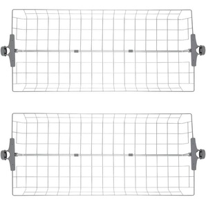 Organizer WENKO Herkules Aufbewahrungsboxen Gr. B/H/T: 94 cm x 8 cm x 38 cm, grau (korb: grau, kunststoffteile: anti, rutsch teile der grau) Ordnungsboxen Aufbewahrungskorb, passend für Herkules-Serie von WENKO