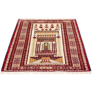 Orientteppich Belutsch - 119 x 89 cm - beige, morgenland, rechteckig, Höhe: 8 mm, Wohnzimmer, Handgeknüpft, Einzelstück mit Zertifikat