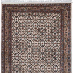 Orientteppich HOME AFFAIRE BH Oriantal Teppiche Gr. B/L: 40 cm x 60 cm, 12 mm, 1 St., braun (cream braun) Orientalische Muster