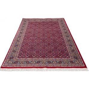 Orientteppich HOME AFFAIRE Kiara Teppiche Gr. B/L: 90 cm x 160 cm, 12 mm, 1 St., rot Fransenteppich Esszimmerteppiche