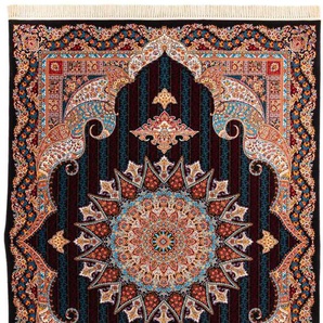 Orientteppich MORGENLAND Abdiel Teppiche Gr. B/L: 100 cm x 150 cm, 9 mm, 1,5 m², 1 St., schwarz Orientalische Muster