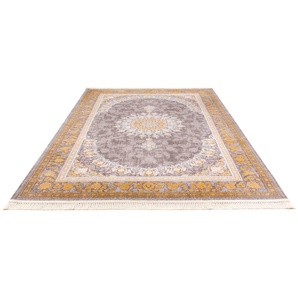 Orientteppich MORGENLAND Adriano Teppiche Gr. B/L: 200 cm x 300 cm, 7 mm, 1 St., goldfarben (gold) Orientalische Muster Wohnzimmer, Fußbodenheizung geeignet