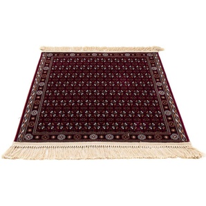 Orientteppich MORGENLAND Afghan Mauri Teppiche Gr. B/L: 100 cm x 100 cm, 7 mm, 1 m², 1 St., rot (dunkelrot) Orientalische Muster