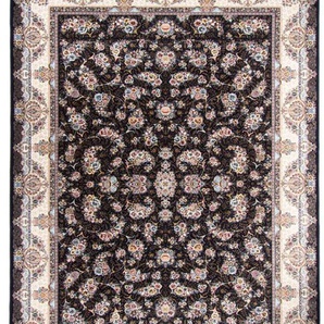 Orientteppich MORGENLAND Amand Teppiche Gr. B/L: 200 cm x 300 cm, 6 mm, 1 St., schwarz Geknüpfte Teppiche Wohnzimmer, Strapazierfähig