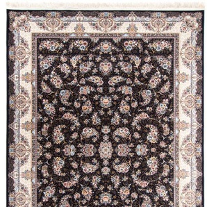 Orientteppich MORGENLAND Amand Teppiche Gr. B/L: 300 cm x 400 cm, 6 mm, 1 St., schwarz Geknüpfte Teppiche Wohnzimmer, Strapazierfähig