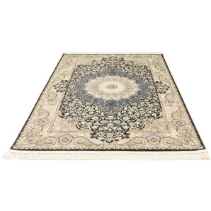 Orientteppich MORGENLAND Benafscha Teppiche Gr. B/L: 150 cm x 225 cm, 7 mm, 3,38 m², 1 St., schwarz Orientalische Muster