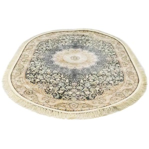 Orientteppich MORGENLAND Benafscha Teppiche Gr. B/L: 150 cm x 225 cm Ø 135 cm, 7 mm, 3,38 m², 1 St., schwarz Orientalische Muster