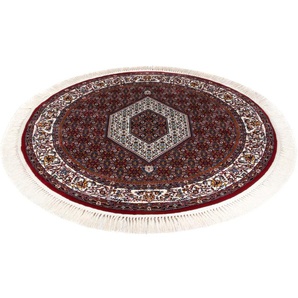 Orientteppich MORGENLAND Bidjar-Zyon Teppiche Gr. B/L: 150 cm x 150 cm Ø 150 cm, 9 mm, 1 St., rot Orientalische Muster