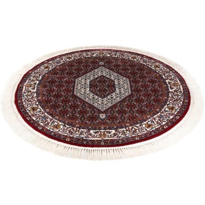 Orientteppich MORGENLAND Bidjar-Zyon Teppiche Gr. B/L: 150 cm x 150 cm Ø 150 cm, 9 mm, 1 St., rot Orientalische Muster Fußbodenheizung geeignet