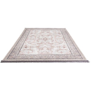 Orientteppich MORGENLAND Dorsa Teppiche Gr. B/L: 200 cm x 300 cm, 7 mm, 1 St., silberfarben (silber) Geknüpfte Teppiche