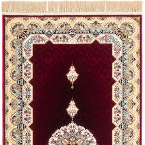 Orientteppich MORGENLAND Halidey Teppiche Gr. B/L: 100 cm x 200 cm, 8 mm, 2 m², 1 St., rot (dunkelrot) Orientalische Muster