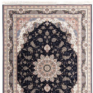 Orientteppich MORGENLAND Jamir Teppiche Gr. B/L: 250 cm x 350 cm, 6 mm, 1 St., schwarz Orientalische Muster Wohnzimmer, Fußbodenheizung geeignet