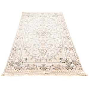 Orientteppich MORGENLAND Mayar Teppiche Gr. B/L: 300 cm x 400 cm, 7 mm, 12 m², 1 St., silberfarben (silber) Orientalische Muster