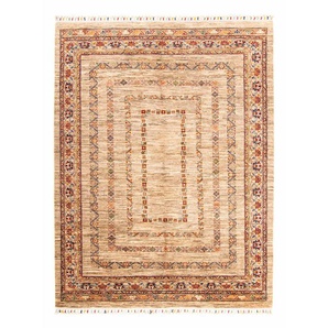 Orientteppich MORGENLAND Mir - Indus 90 x 60 cm beige Teppiche Gr. B/L: 60 cm x 90 cm, 12 mm, 0,54 m², 1 St., beige Orientalische Muster