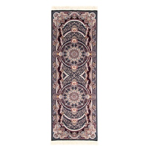 Orientteppich MORGENLAND Mouna Teppiche Gr. B/L: 100 cm x 200 cm, 9 mm, 1 St., schwarz Orientalische Muster
