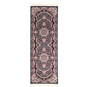 Orientteppich MORGENLAND Mouna Teppiche Gr. B/L: 100 cm x 200 cm, 9 mm, 1 St., schwarz Orientalische Muster Strapazierfähig
