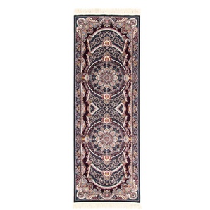 Orientteppich MORGENLAND Mouna Teppiche Gr. B/L: 100 cm x 300 cm, 9 mm, 1 St., schwarz Orientalische Muster