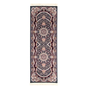 Orientteppich MORGENLAND Mouna Teppiche Gr. B/L: 100 cm x 400 cm, 9 mm, 1 St., schwarz Orientalische Muster