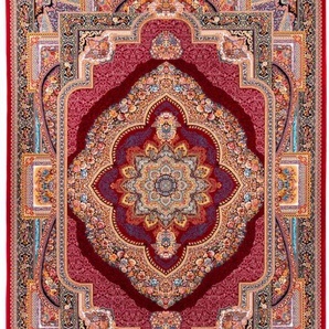 Orientteppich MORGENLAND Orientteppich - Abram rechteckig Teppiche Gr. B/L: 150 cm x 225 cm, 9 mm, 3,38 m², 1 St., rot Orientalische Muster