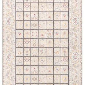 Orientteppich MORGENLAND Orientteppich - Afarinesh rechteckig Teppiche Gr. B/L: 100 cm x 400 cm, 6 mm, 4 m², 1 St., schwarz Orientalische Muster